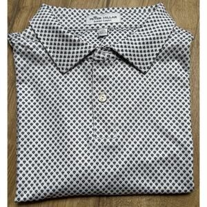 Peter Millar Summer Comfort Golf Polo Shirt Boys XL Geometric Performance